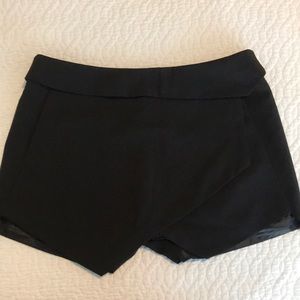 Black dressy skort